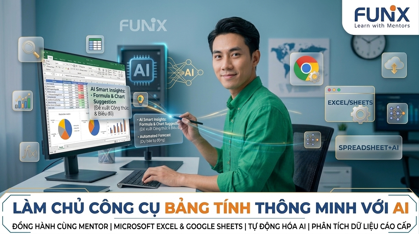 Làm chủ công cụ bảng tính thông minh với AI - AI-Powered Spreadsheet Mastery DAD121x_VN