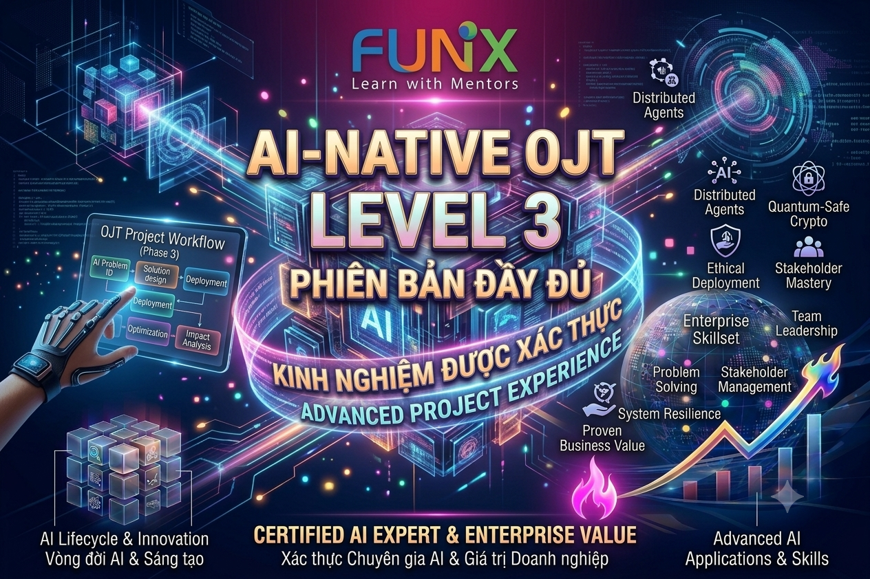 OJT Online Module Project - Kinh nghiệm thực chiến được xác thực | Level 3 - OJT Doanh nghiệp - Pilot Project – Phiên bản tiêu chuẩn OJT401x_VN