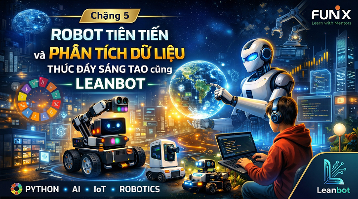 ROBOT TIÊN TIẾN VÀ PHÂN TÍCH DỮ LIỆU: THÚC ĐẨY SÁNG TẠO CÙNG LEANBOT RBT125x_VN
