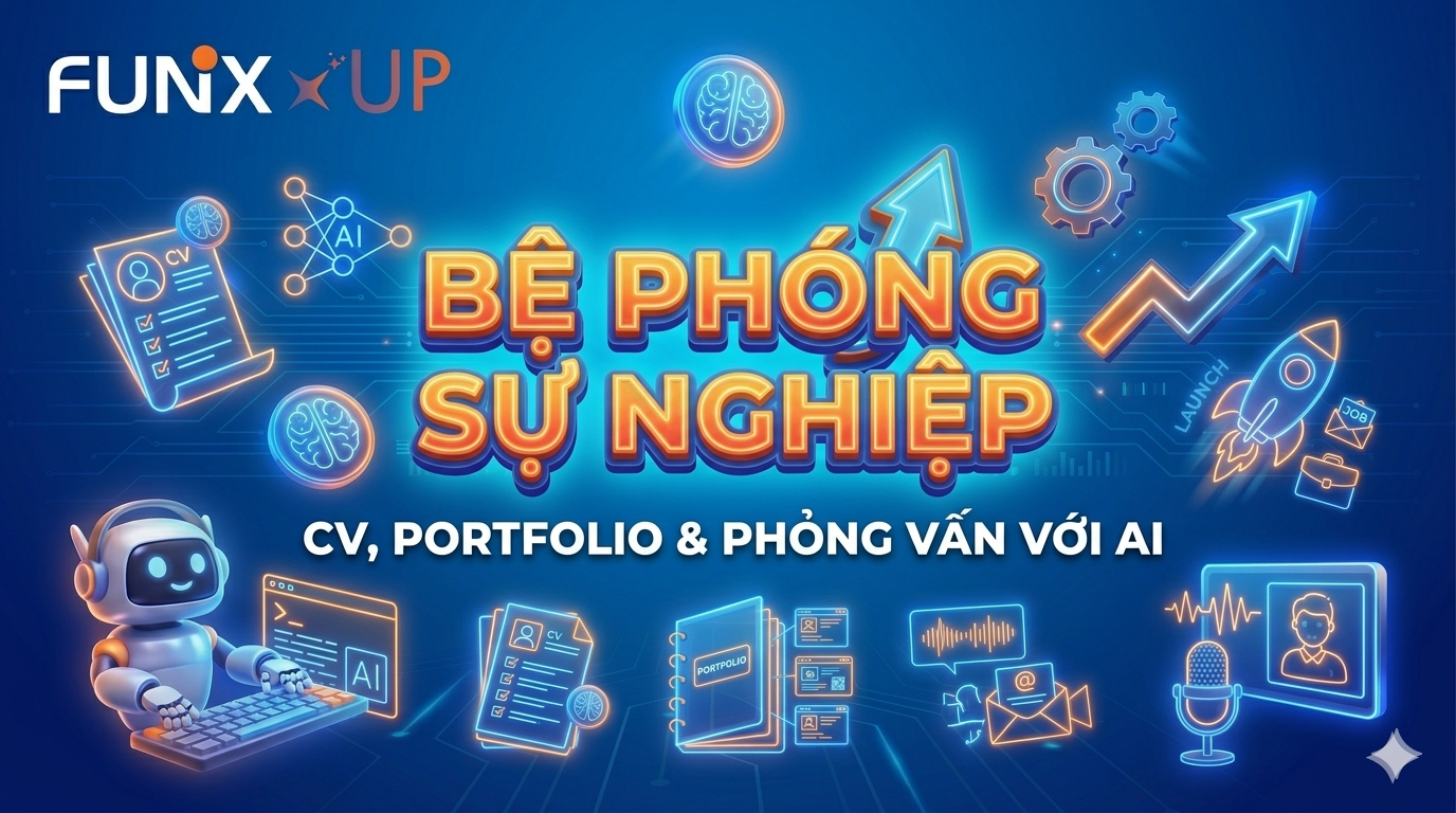 Bệ Phóng Sự Nghiệp: CV, Portfolio & Phỏng Vấn Với AI SAR123x_VN
